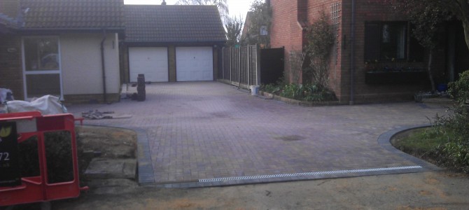 Large Joint Driveway in Kelvedon